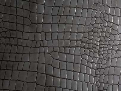 Grey leather tile
